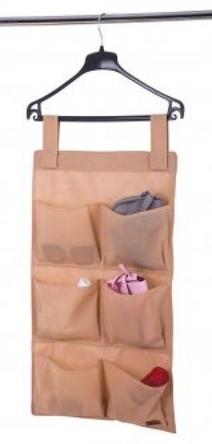 Подвесной органайзер с карманами 6 ячеек HPocket-beige (Бежевый)