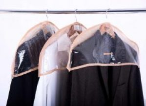 Комплект накидок-чехлов для одежды 3 шт HN-3-beige (Бежевый)