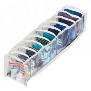 Прозрачный органайзер для трусиков и носков 10 ячеек XS Pvh-xs-white (Белый)