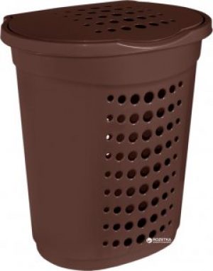 Корзина Алеана для белья 60 л Коричневая (122053-т.кор)