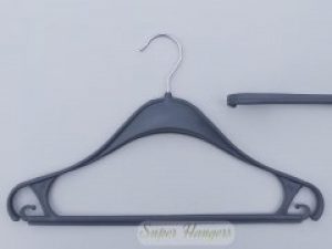 Плечики вешалки ТРК 40 см серого цвета пластмассовые