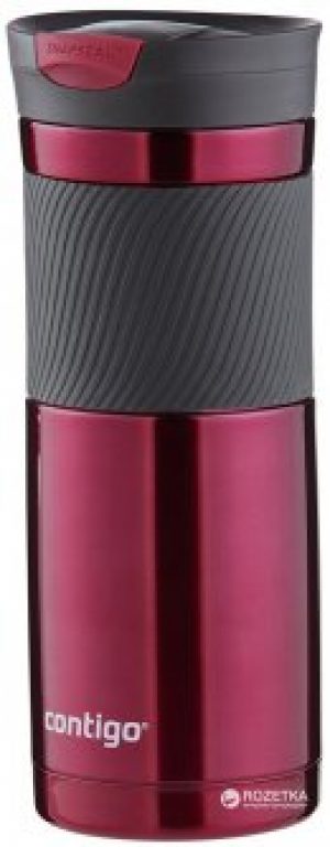 Термокружка Contigo Byron Snap Seal Vivacious 590 мл Красная/Черная (SSA100B01)