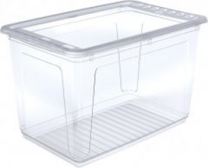 Ящик для хранения Keeeper Clearbox 39 x 35 x 59 см 52 л с крышкой Прозрачный (2238kee-прозрачный)