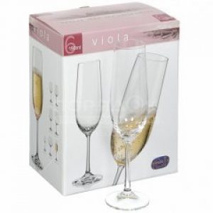 Набор бокалов Bohemia Viola для шампанского 190 мл 6 шт (40729/190)