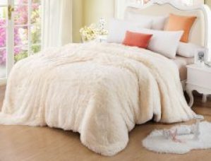 Плед-травка бамбуковый. Cream-160х210 см