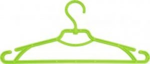 Вешалка для одежды Алеана 5 шт Зеленый (121073-олив)