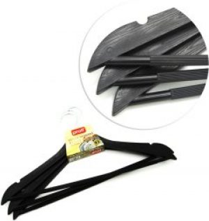 Набор вешалок для одежды Proff "Wooden Design" 3 шт Black (PF2601849/B)