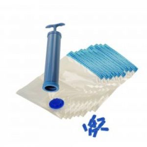 Набор вакуумных пакетов для хранения вещей 10 шт с насосом (CZ275893)