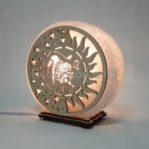 Соляной светильник EcoDecorLamp "Лев" жёлтый