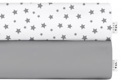 Набор простыней на резинке Cosas Set Grey Star Grey 90х200+20 2 шт (4822052058442)