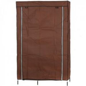 Шкаф органайзер HCX с тканевым чехлом складной 2 секции 105x45x170см Коричневый (YG-105)