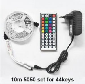 Светодиодная лента BIG FOREVER RGB 5050 полный комплект 10метрова: блок питание