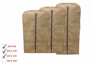 Набор чехлов для одежды 3 шт Бежевый