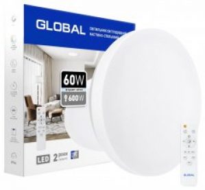 Светильник настенно-потолочный Global CCT 60 Вт 3000-6500 K IP45 (1-GFN-60TW-01-C)