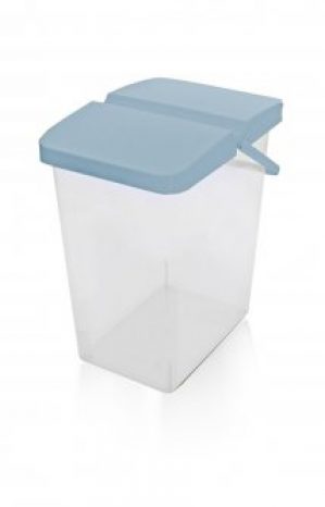 Ведро пластиковое BRANQ для хранения порошка/корма для животных 25л серое (BRQ-1326.1)