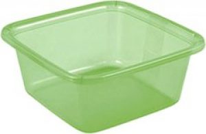 Миска квадратная Curver прозрачная 26х26х10.5 см 4.5 л Зеленая (857cur-зеленый)