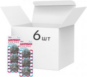 Упаковка скребков Добра Господарочка спирально-металлические 6 шт по 3 сребка (4820086522199)