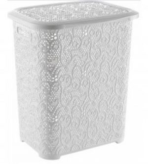 Корзина для белья Tuffex Lace TP-8006-1 белая