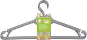 Набор вешалок для одежды Алеана 44.5х20 см 5 шт Какао (121073-какао)