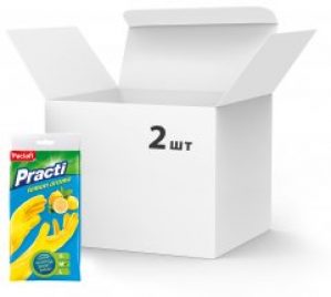 Упаковка резиновых перчаток Paclan Practi M 2 шт (5900942350018)