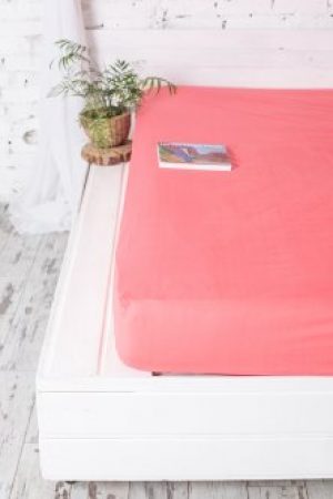 Простынь на резинке Novita Sweet Coral 140х200 см (140*200 рис.00-0359 Sweet Coral)