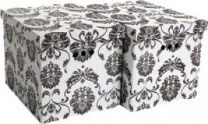 Набор картонных ящиков для хранения Global-Pak XL 42x32x32см 2шт Сад (1217.9glp)