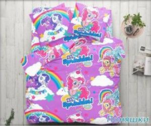 Комплект детское постельное белье полуторка Тиротекс Поняшки