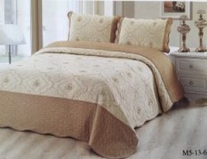 Покрывало Декор Текстиль Шанхай Бежевый №6 (М5-13-6)