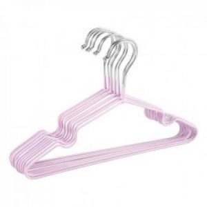 Набор металлических вешалок с силиконовым покрытием Сиреневый 10 шт 107-10224693