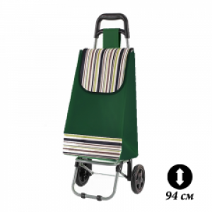 Сумка тележка Хозяйственная тачка на металических колесах Кравчучка YFAHiA Зеленая 94 см