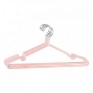 Набор металлических вешалок с силиконовым покрытием Светло-розовый 10 шт 107-10224694
