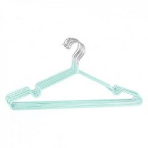Набор металлических вешалок с силиконовым покрытием Мятный 10 шт 107-10224696