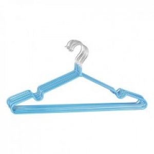 Набор металлических вешалок с силиконовым покрытием Голубой 10 шт 107-10224695