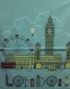 Вафельное полотенце Зоряне Сяйво Лондон 45х60 (911_Лондон)