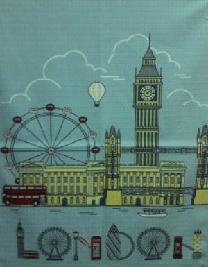 Вафельное полотенце Зоряне Сяйво Лондон 45х60 (911_Лондон)