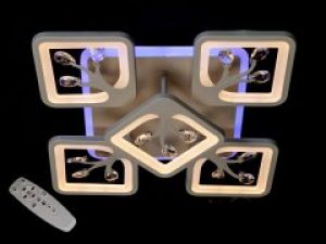 LED люстра з димером і підсвічуванням