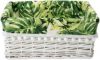 Корзина стеллажная Natural House Tropics 28х19х13 см Белая (EW-82 S)