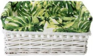 Корзина стеллажная Natural House Tropics 28х19х13 см Белая (EW-82 S)