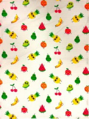 Вафельное полотенце Зоряне Сяйво Веселые фрукты 45х60 (911_Веселые фрукты)