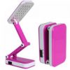 Лампа светодиодная аккумуляторная настольная трансформер складная Kamisafe KM 6668C Pink
