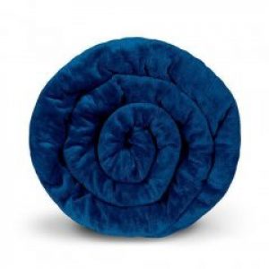 Утяжеленное теплое одеяло для улучшение сна Gravity 150x220см 10кг Темно-синее