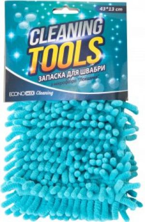 Запаска для швабры Economix Cleaning с микрофибры "Лапша" 43х13х2 см (E72706)