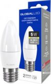Светодиодная лампа Global C37 CL-F 5W 3000К 220V E27 AP (1-GBL-131)