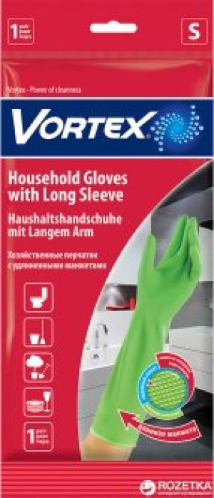 Перчатки Vortex хозяйственные с удлиненными манжетами S (4823071620146)