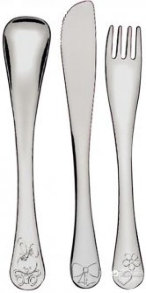 Набор столовых приборов для детей Tramontina Baby Le Petit pink 3 предмета (66973/005)