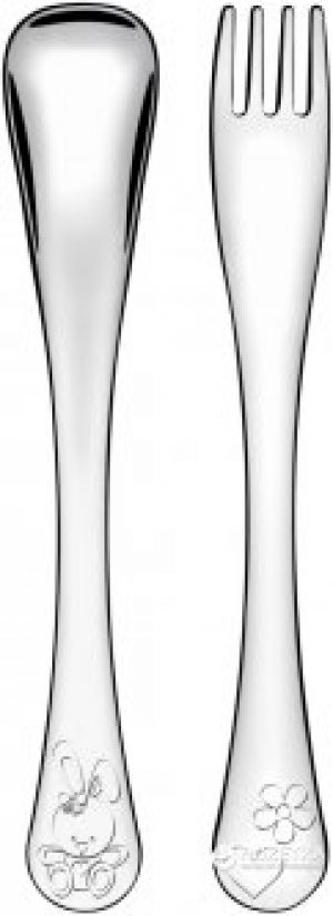 Набор столовых приборов для детей Tramontina Baby Le Petit pink 2 предмета (66973/015)