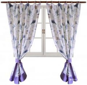 Штора Прованс Лаванда с кантом на шторной ленте 2 шт 140х170 см (4820175719905)