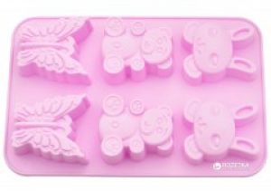 Форма для выпечки 6 кексов Fissman Заяц