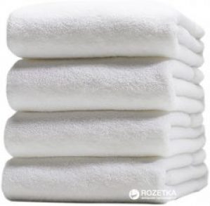 Махровое отельное полотенце Lotus Basic 70x140 Белое (svk-3326)