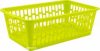 Корзина пластиковая Heidrun с ручками 25х15 h8 см Салатовая (1092_салатовый)